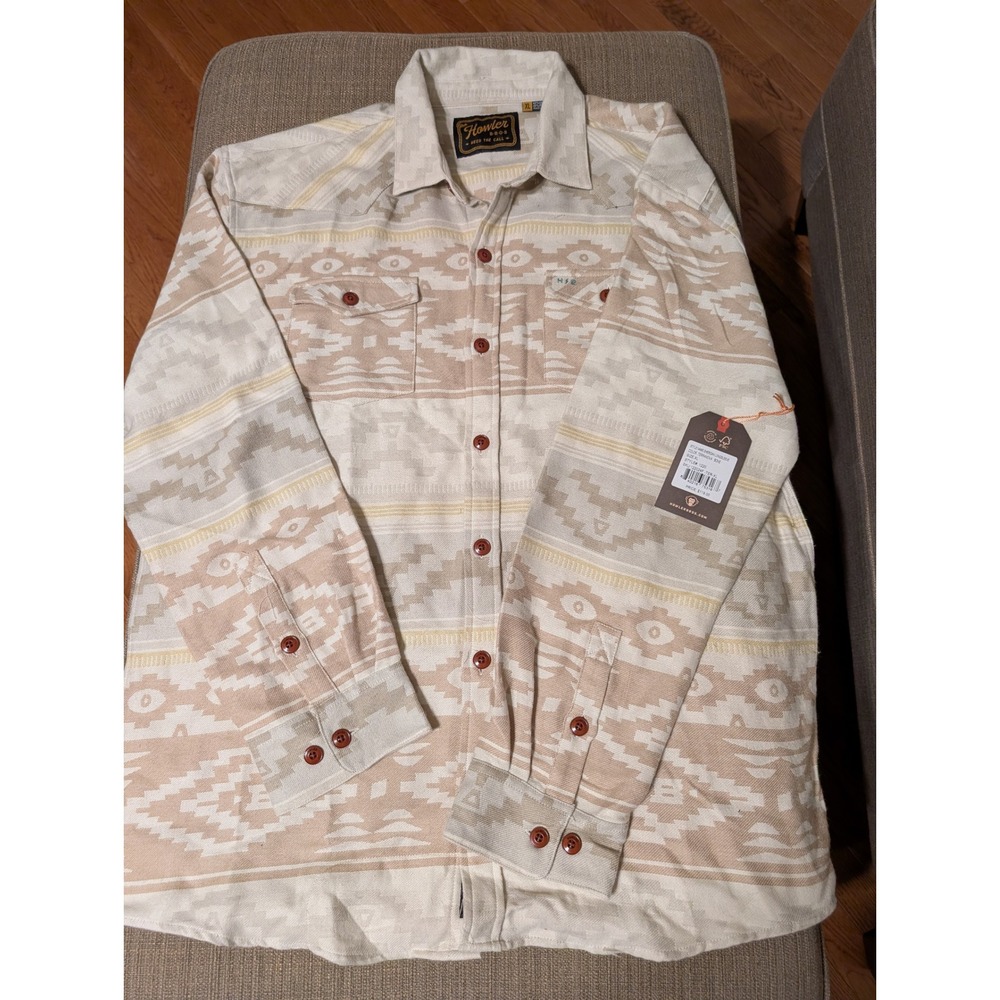 NWT Howler Brothers XL Sheridan Longsleeve Shirt Terranova Bone Southwestern